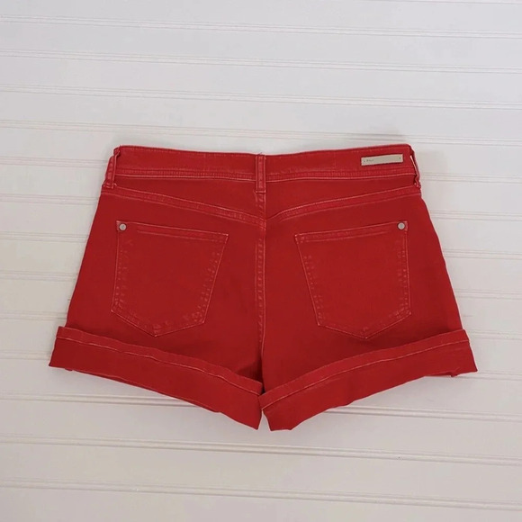 Anthropologie Pilcro and the letterpress boy fit high cuff shorts Earthy Orange - Picture 4 of 12